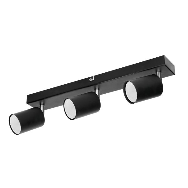 DOA SP 3 wall and ceiling light, GU10, max. 3x7W, IP20, black DOA SP 3 wall and ceiling light, GU10, max. 3x7W, IP20, black